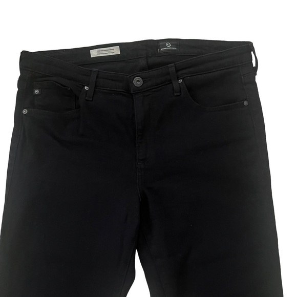 AG Adriano Goldschmied Stevie Mid-Rise Jeans Black Size 30 - Picture 3 of 8